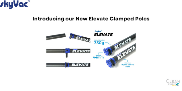 Introducing our New Elevate Clamped Poles: Your Easy Cleaning Solution