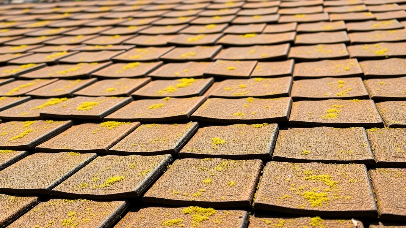 Clean roof, no moss, with sunlight