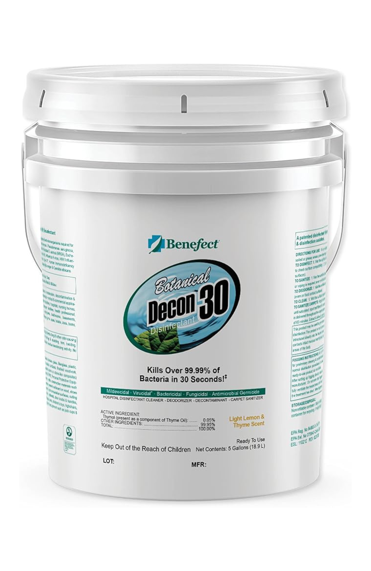 Benefect Decon 30 - 5 Gallon Pail