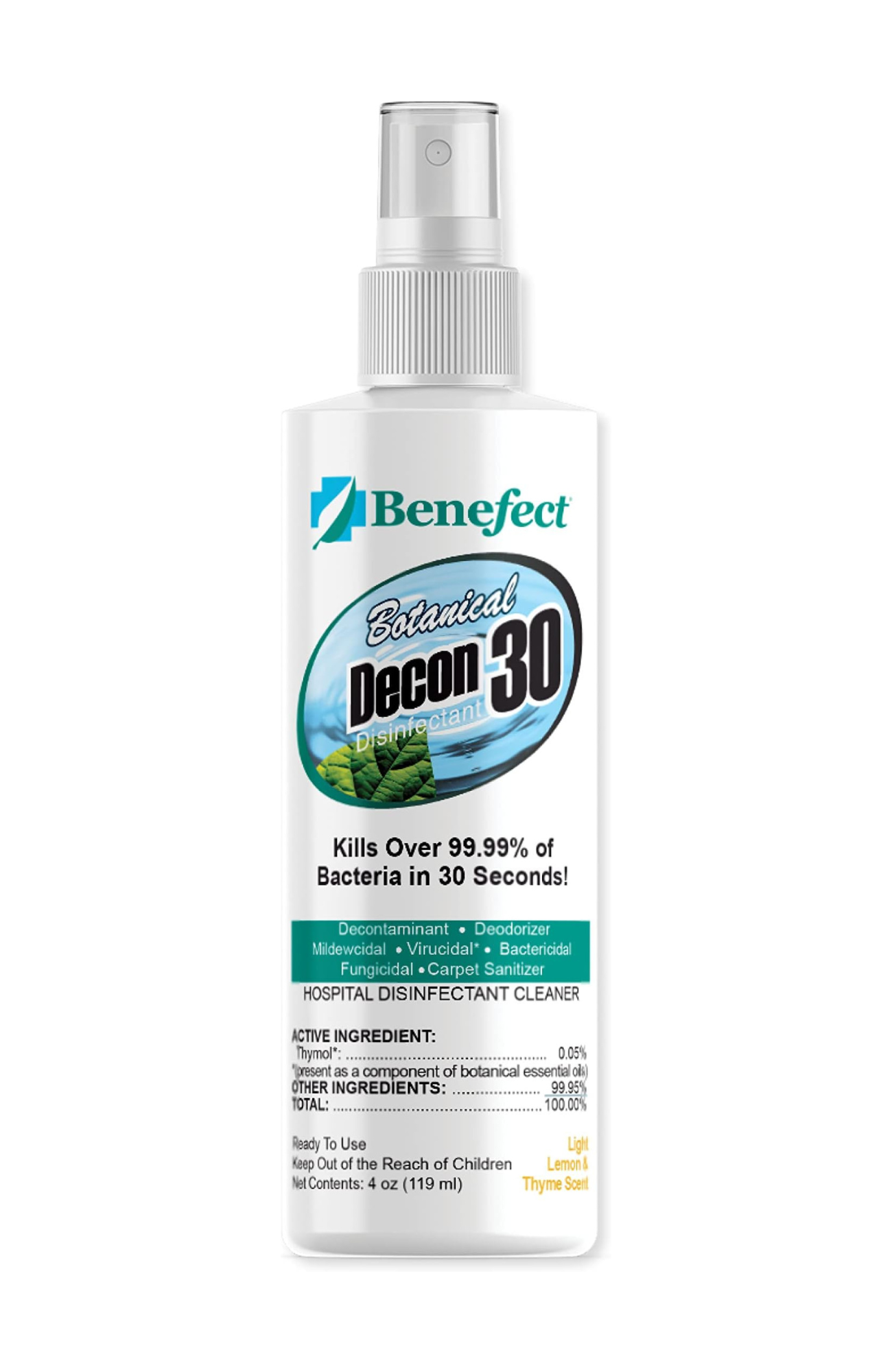 Benefect Decon 30 Pump Spray 4 oz