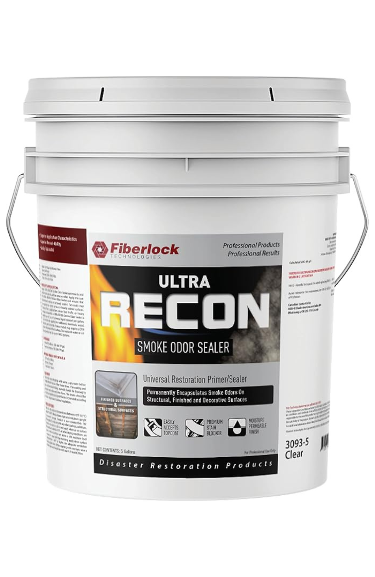 RECON - Ultra Smoke Odor Sealer - Clear -5 Gallon Pail
