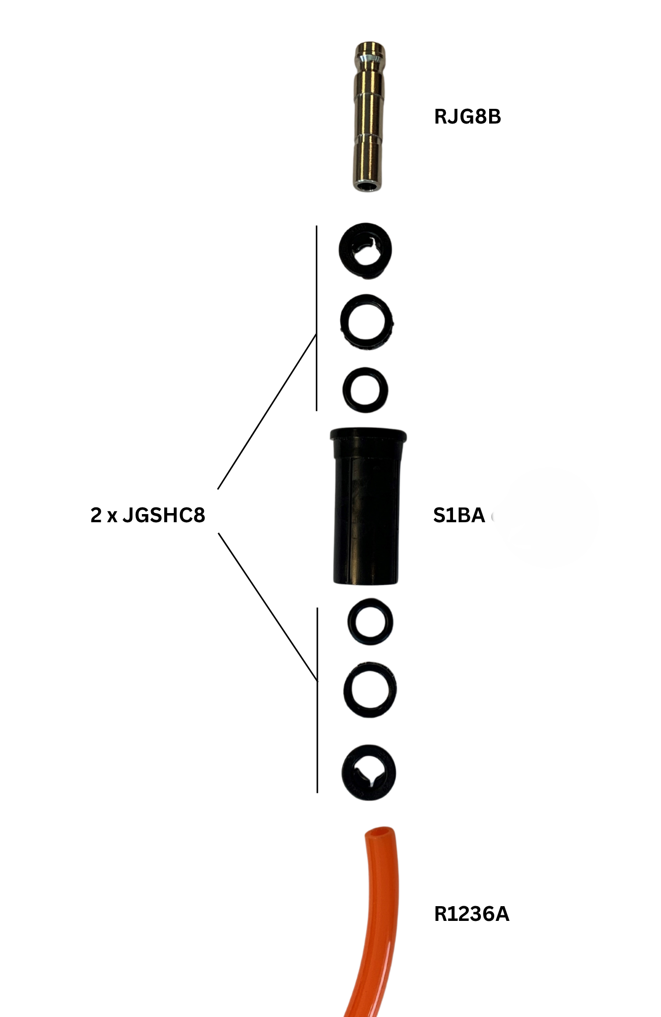 Ionic Systems Repair Kit for Pole Base Connector (5 ft or 7.3 ft Pole)