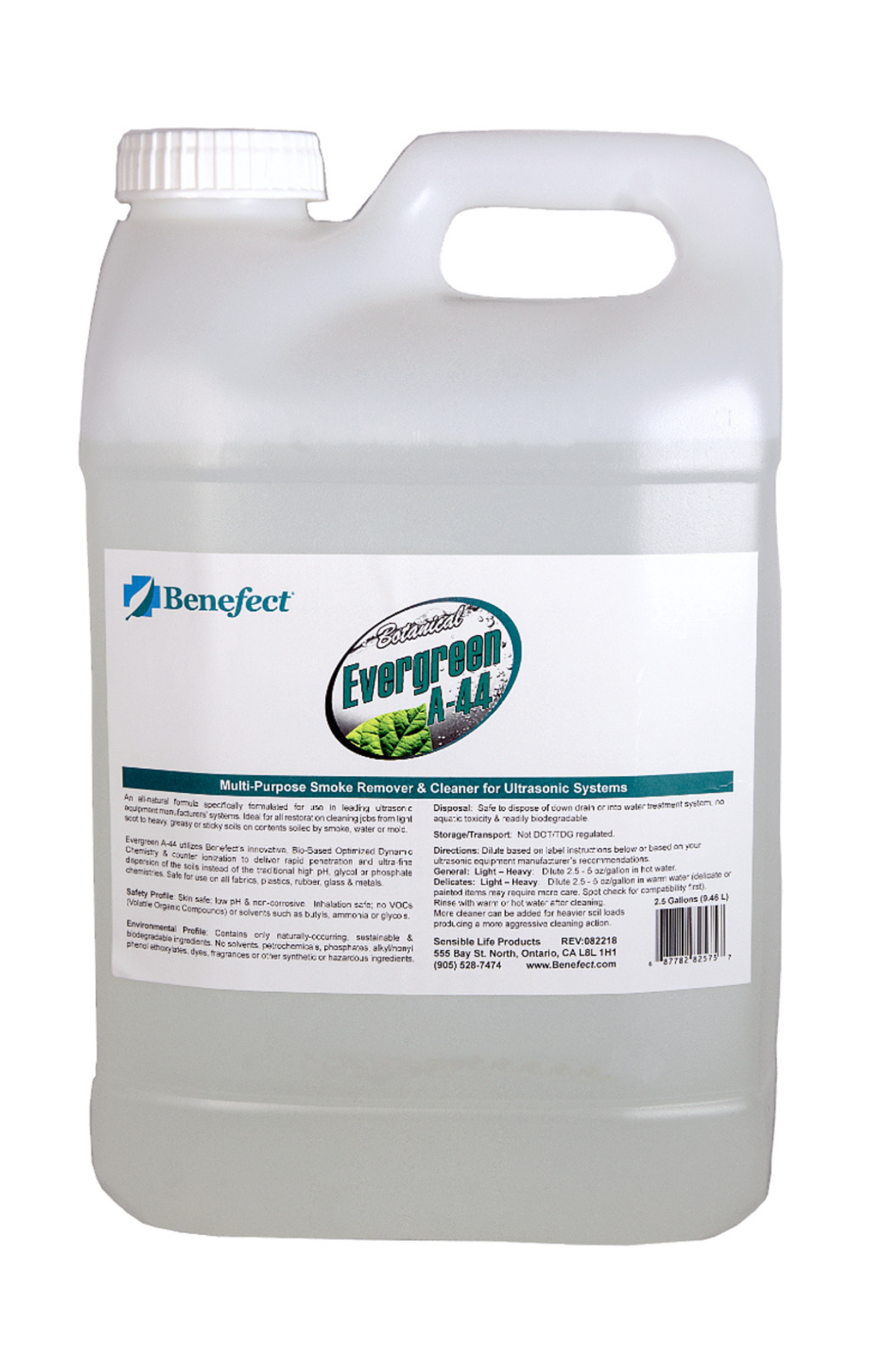 Benefect Evergreen A44 Jug 2.5 Gallon