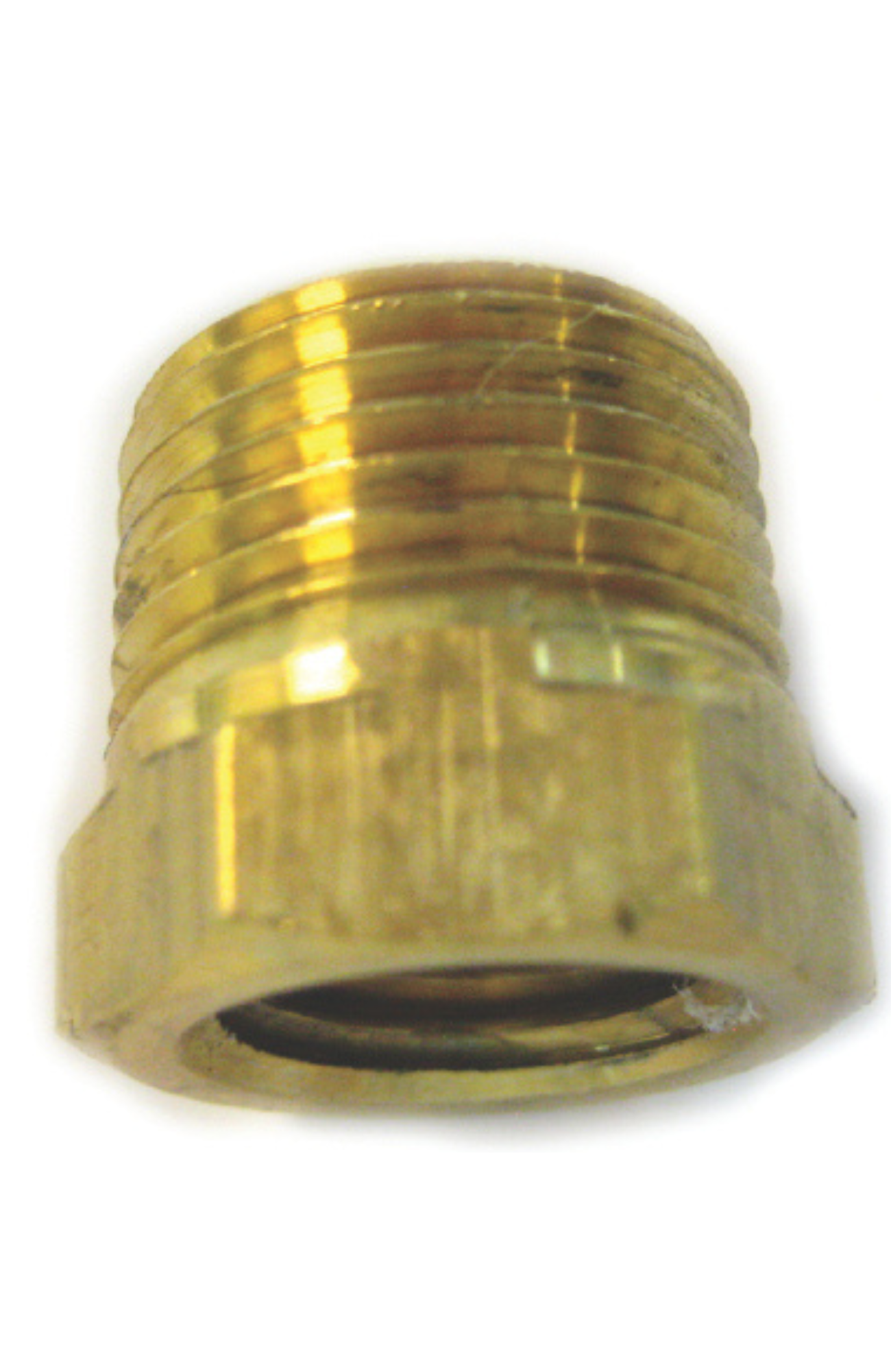 Suttner Adapter Bushing 010000574, brass construction, 1/4" FPT x 3/8" MPT threading, rated 5800 PSI.