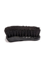 Braun Brush 2632BK leather upholstery brush with ergonomic handle and 1.25-inch natural horse hair bristles for safe, gentle cleaning of automotive leather.