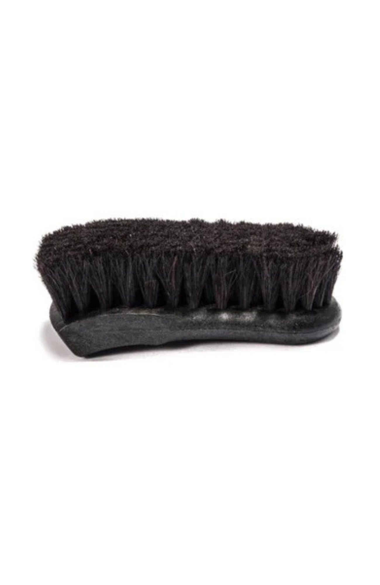 Braun Brush 2632BK leather upholstery brush with ergonomic handle and 1.25-inch natural horse hair bristles for safe, gentle cleaning of automotive leather.