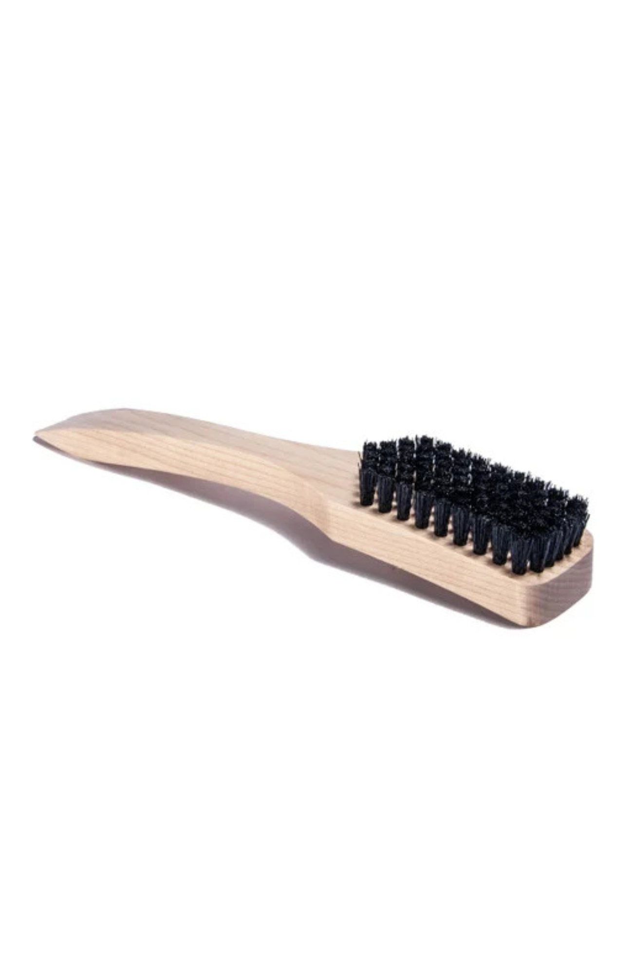 Braun Brush 9020 large spotting brush with stiff black nylon bristles and chisel-shaped handle, designed for aggressive spot cleaning on carpets.