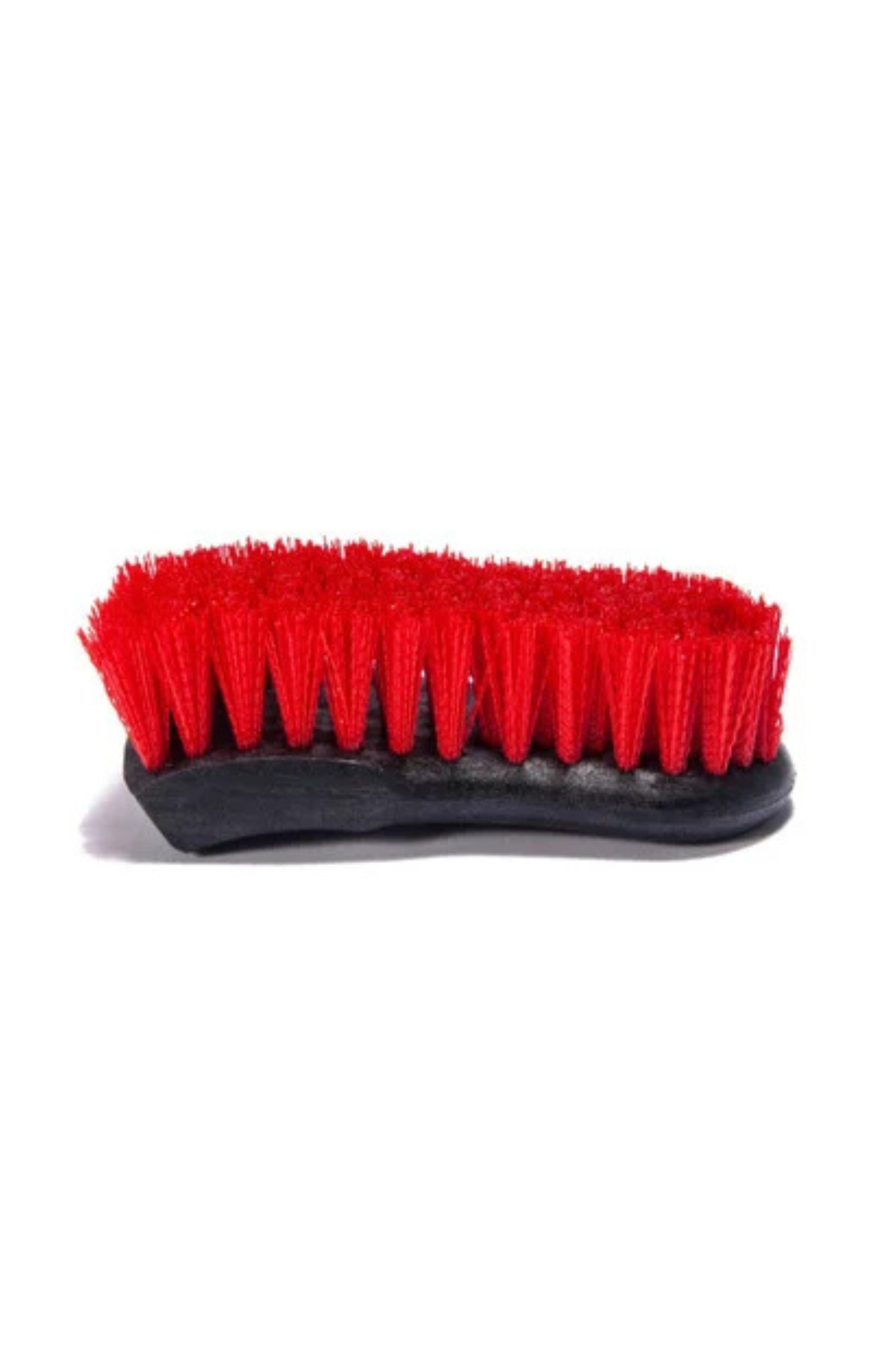 Braun Brush 9632R-BK carpet and upholstery brush with stiff red nylon fibers and molded poly block handle for aggressive scrubbing of carpets, upholstery, and tires.