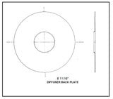 SkyVac®️ Interceptor Turbine Parts - Diffuser Back Plate