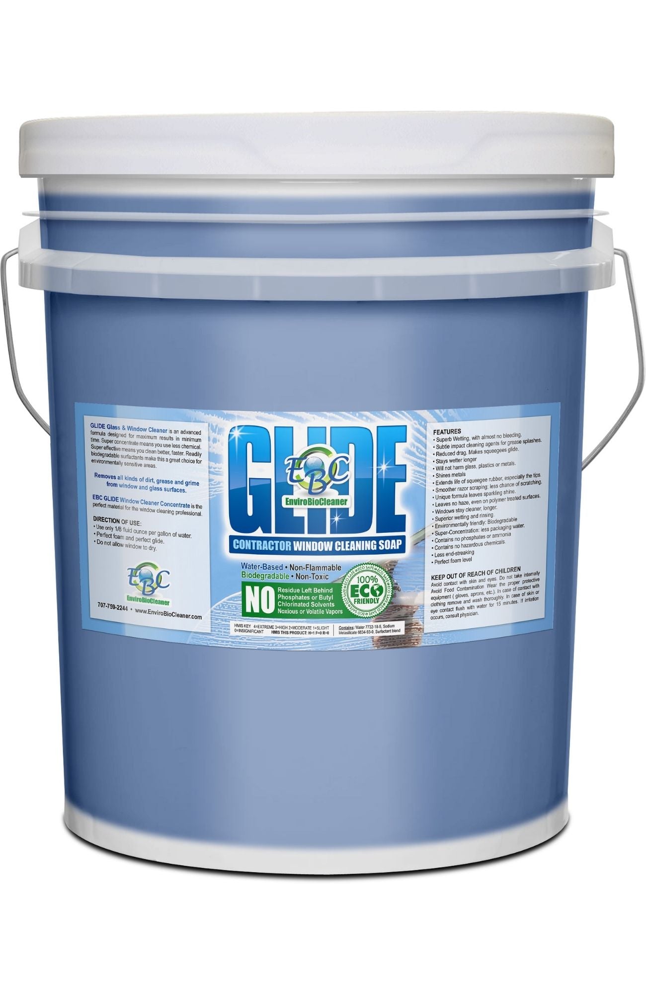 EBC Glide Glass & Window Cleaner 5 Gal Pail