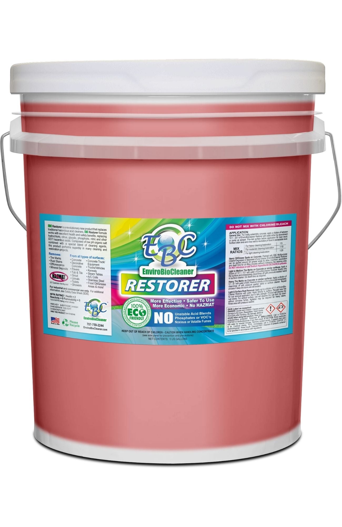 EBC Restorer Restoration Cleaner 5 Gallon Pail