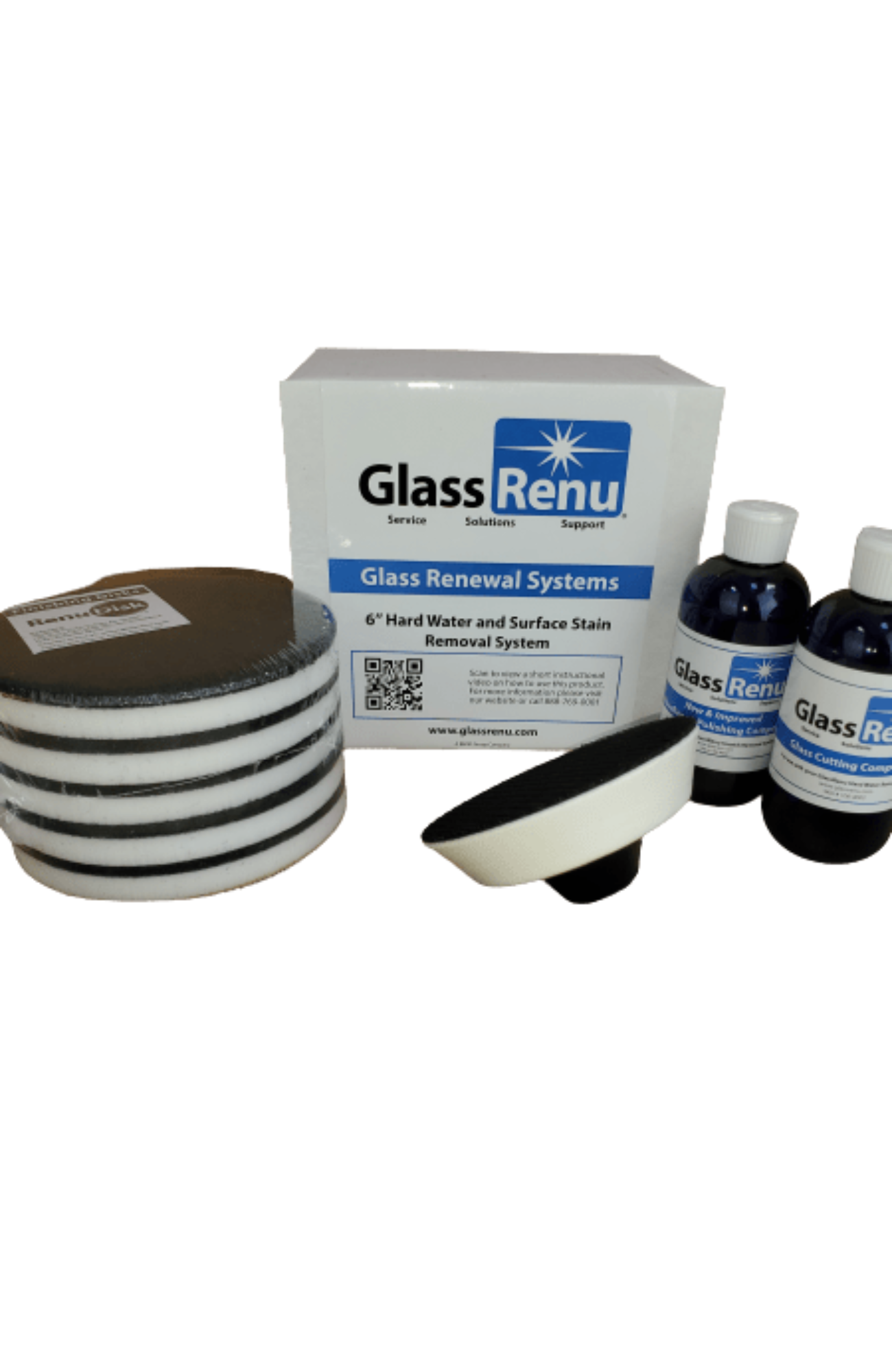 Sistema de agua dura GlassRenu de 6" - 106-3006