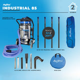 SkyVac 85 Elite Picture 4 Pole Package with Drain Hose and Sieve Basket | Gutter Cleaning System |