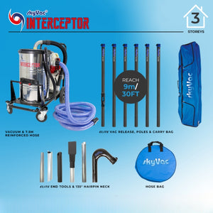 SkyVac Interceptor | Gutter Cleaning System 8 Pole Package | Feature Image