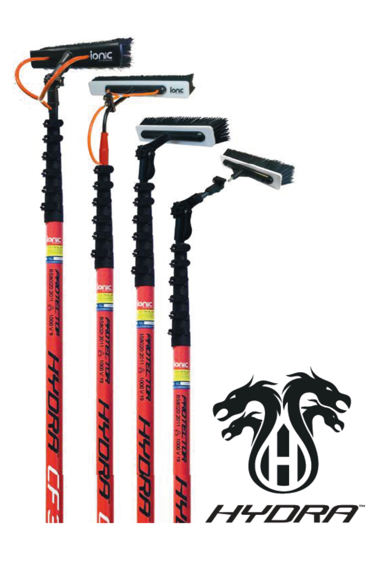Ionic Systems Hydra Vertigo Replacement Pole Sections & Handle