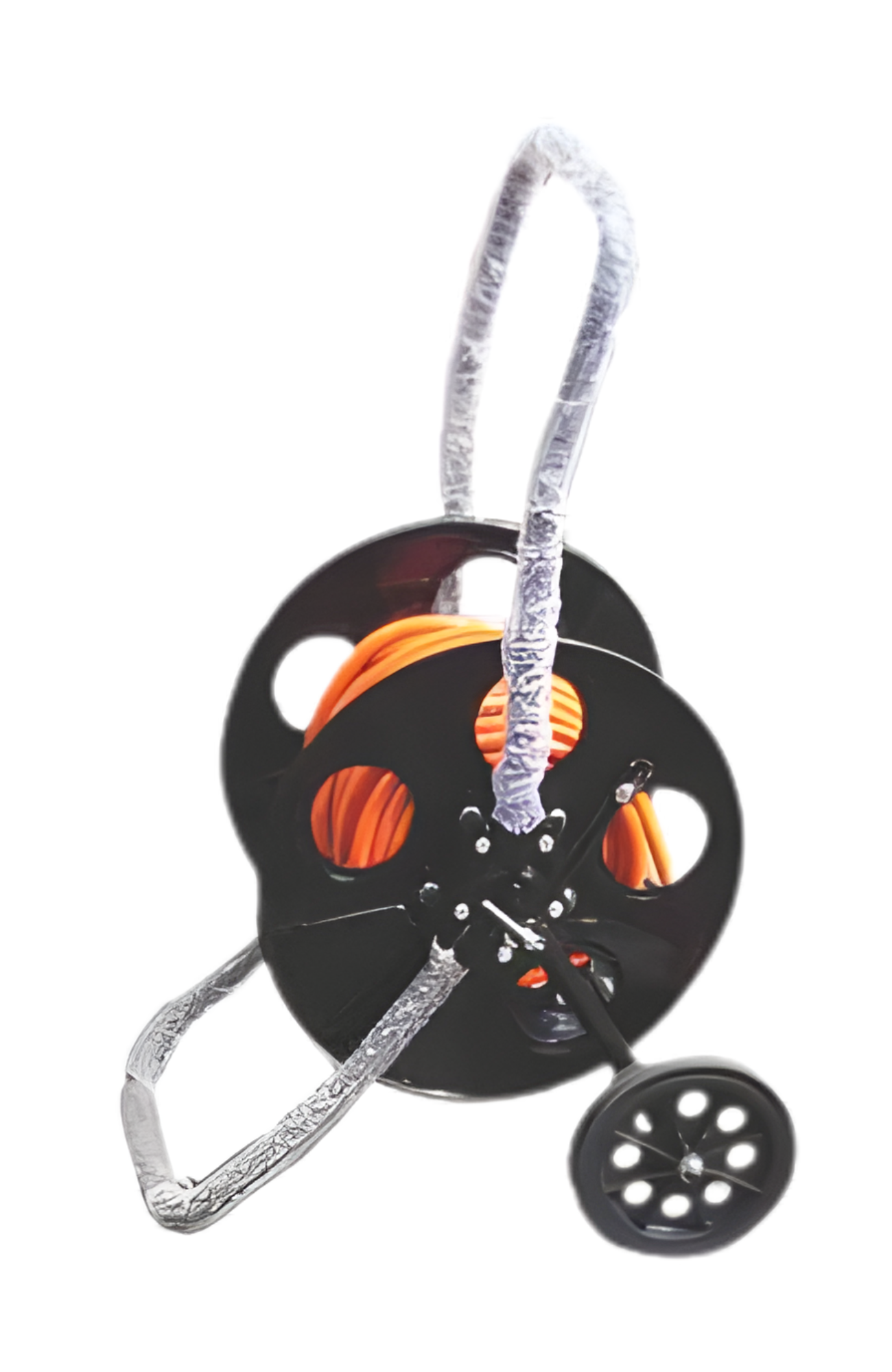 Ionic Systems Metal Hose Reel, Coated Black Finish