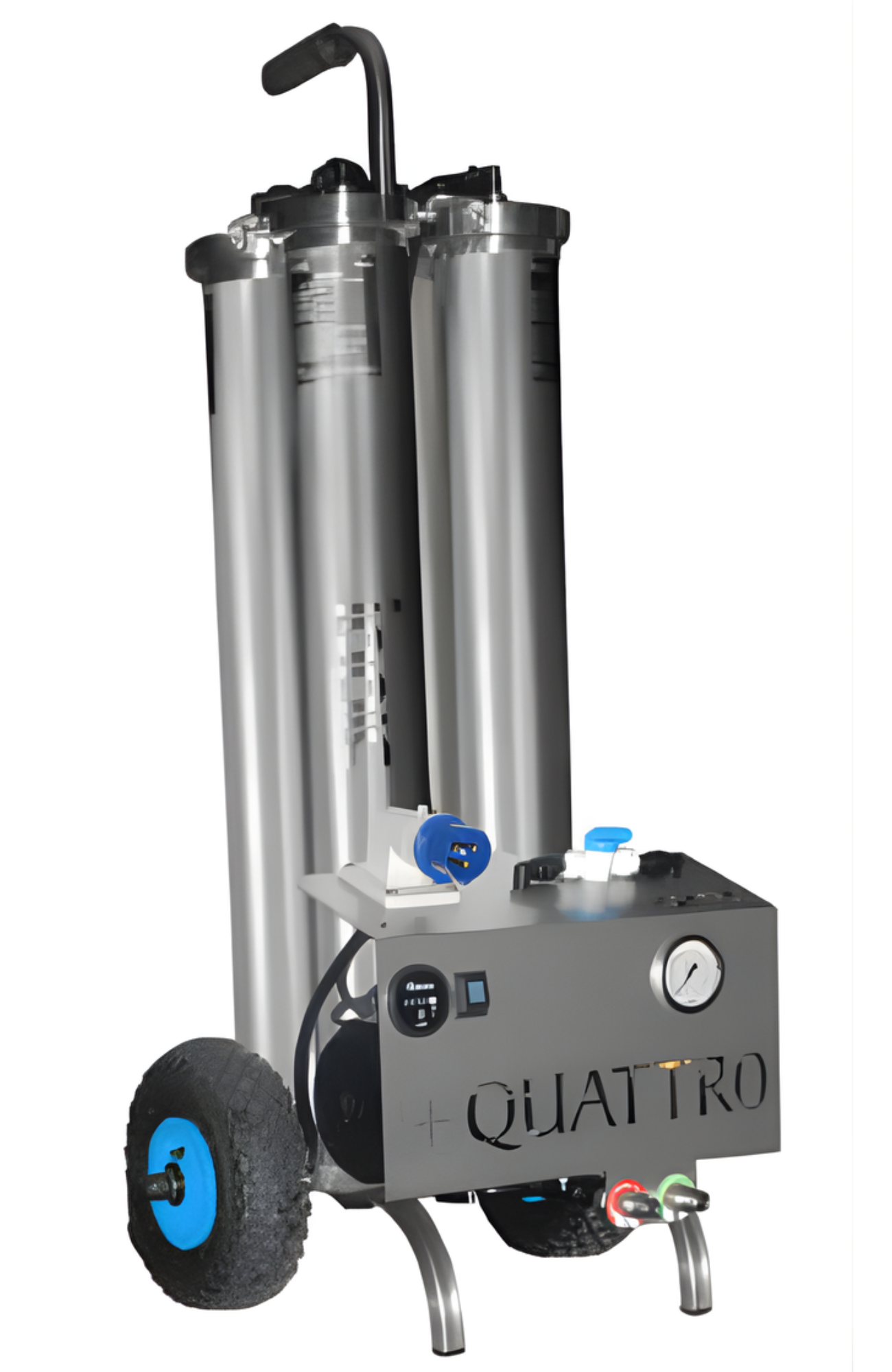 Ionic Systems QuattRO-S Electric System (Stainless Steel Housings, 110V) - Portable Professional Window Cleaning Cart