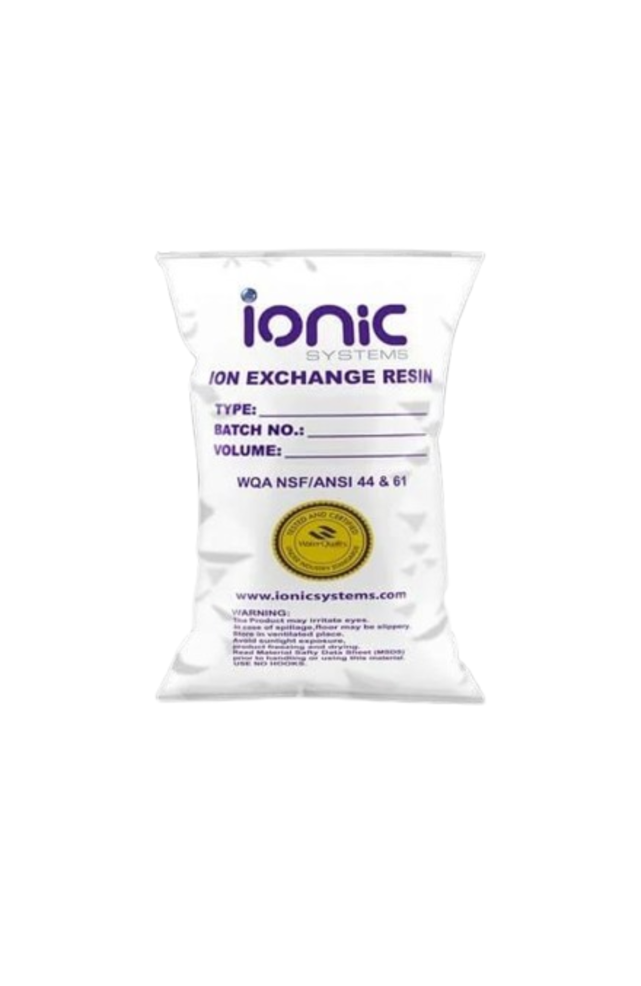 Ionic Systems Water Softening Resin 25L