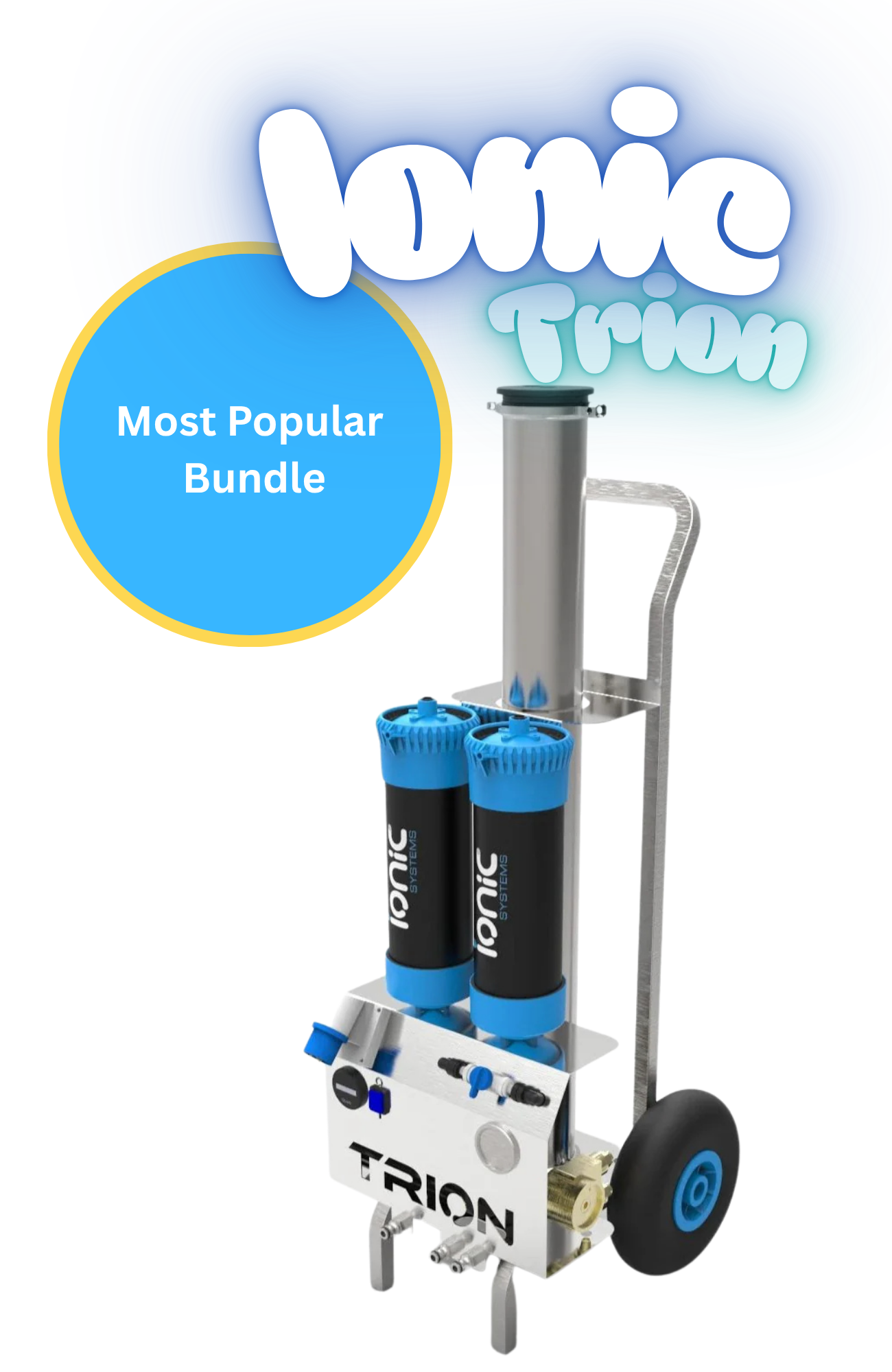 Ionic Trion Electric Pumped Pure Water Fed Cart Most Popular Bundle