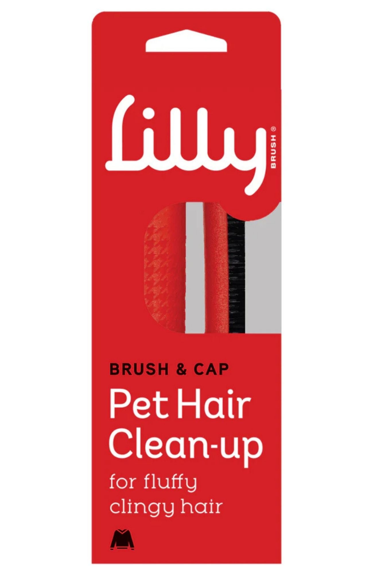Lilly Pet Hair Clean-up Brush & Cap Packaged