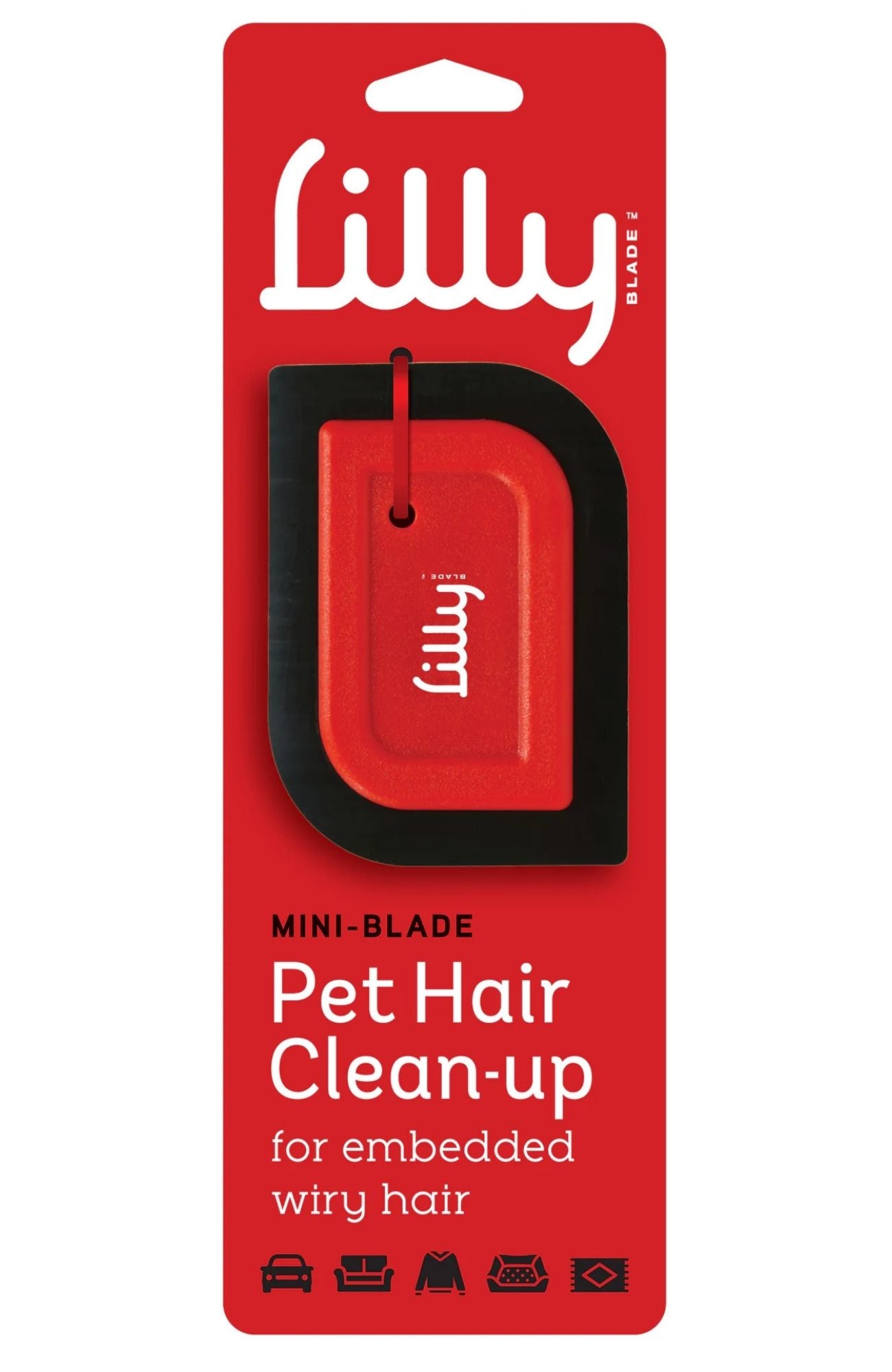 Lilly Brush Pet Hair Clean-up Mini Blade Packaged