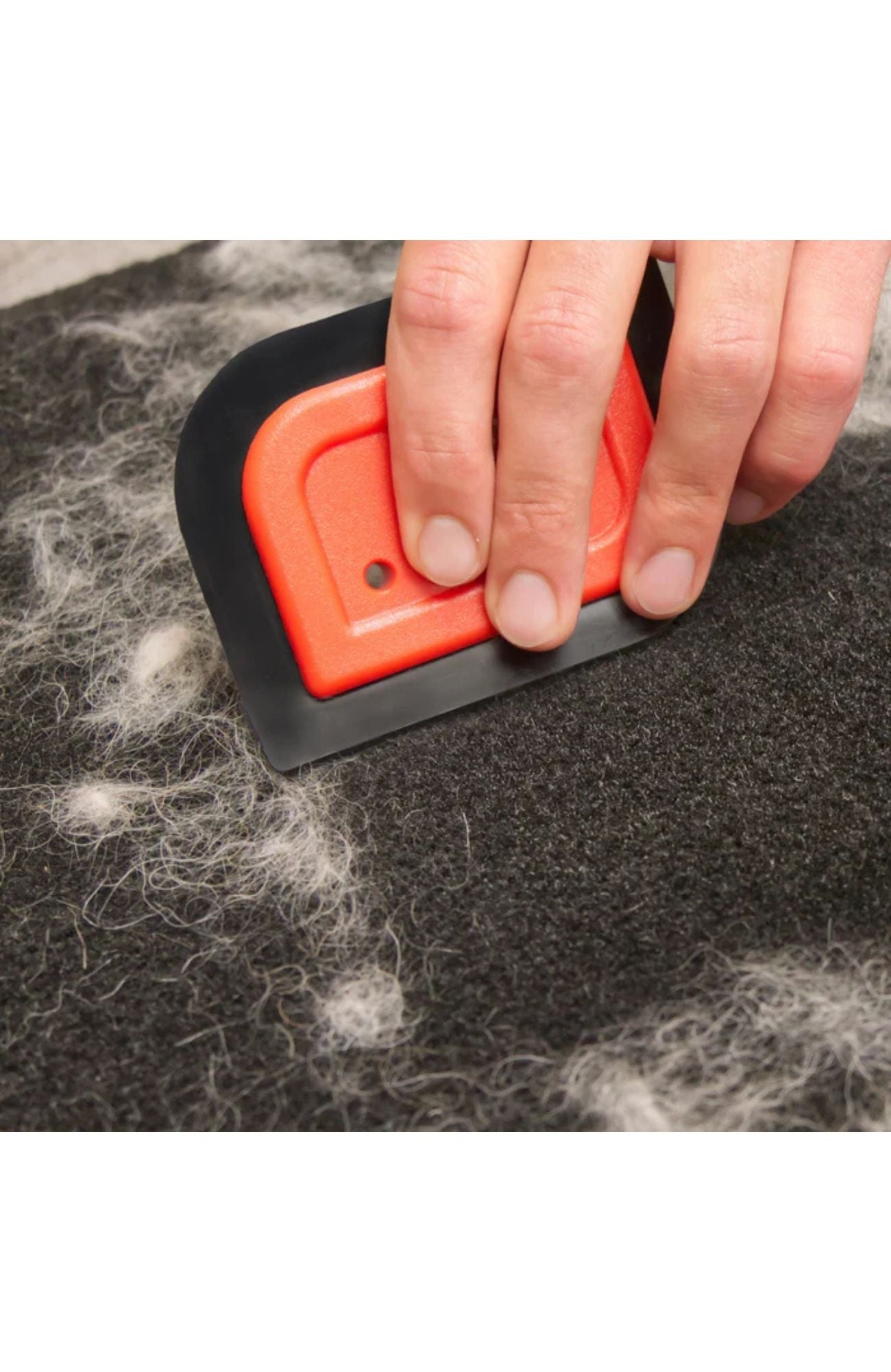 Lilly Brush Pet Hair Clean-up Mini Blade removes hair from carpet