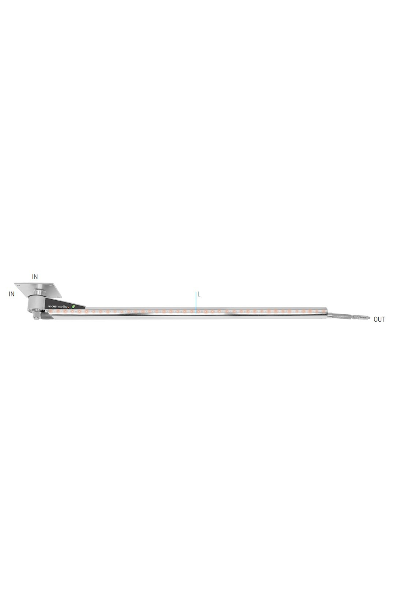 Mosmatic – Ceiling Boom with Led Lighting - DKPbI - 4ft 9in - 66.209