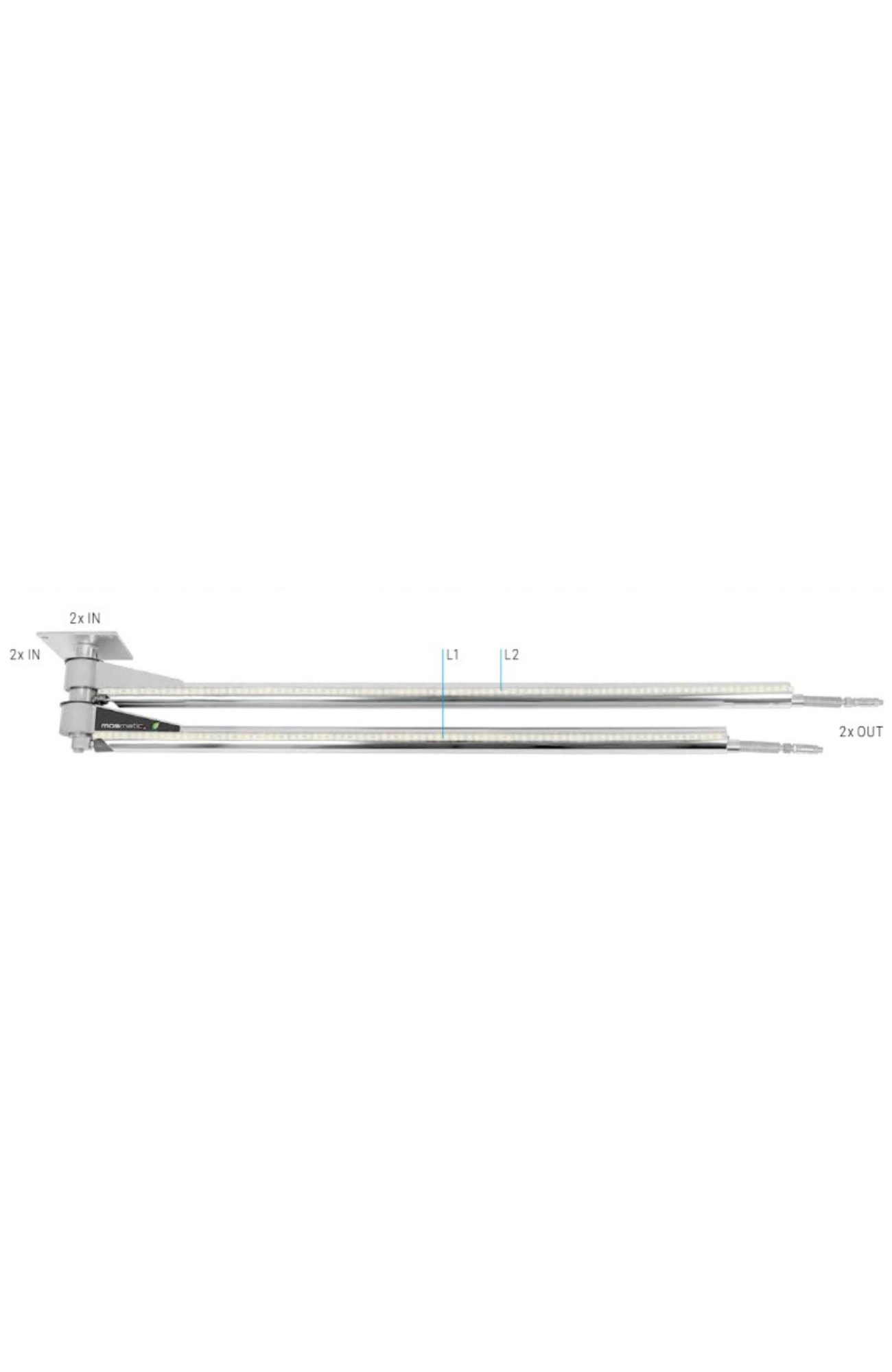 Mosmatic – Ceiling Boom with Led Lighting - DDPbl - 4ft 9in - 67.609