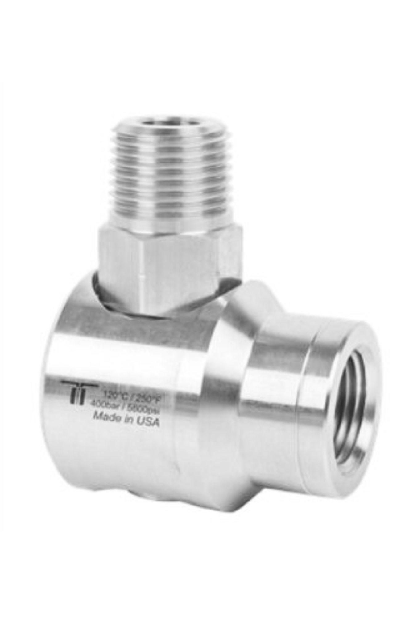 Mosmatic WDEI Swivel 43.561 - 1/4" NPTF x NPTM, 7300 PSI Stainless Swivel