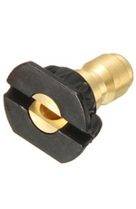Suttner quick connect soap nozzle 9000S2540 with 25° fan spray and orifice size 40, ideal for detergent use.