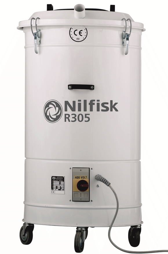 Nilfisk R305 - Industrial Vacuum Cleaner - 575V SS 40 Gal Trim Vac - 4-R305N7X