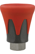 Suttner ST-10 stainless steel nozzle protector 200010720 with 1/4" FPT inlet/outlet, soft edge design.