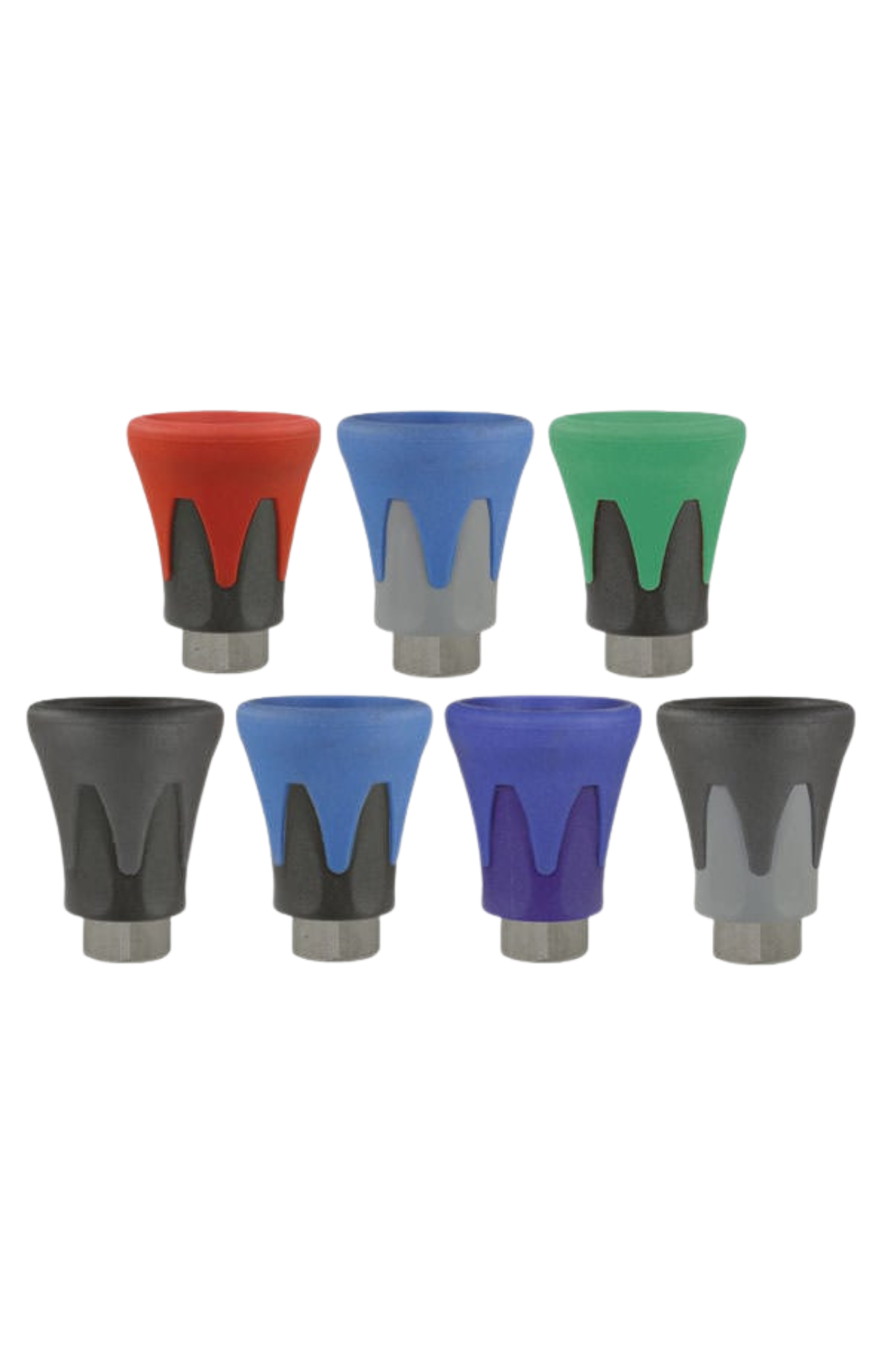 Suttner ST-10 stainless steel nozzle protector 200010720 with 1/4" FPT inlet/outlet, soft edge design.