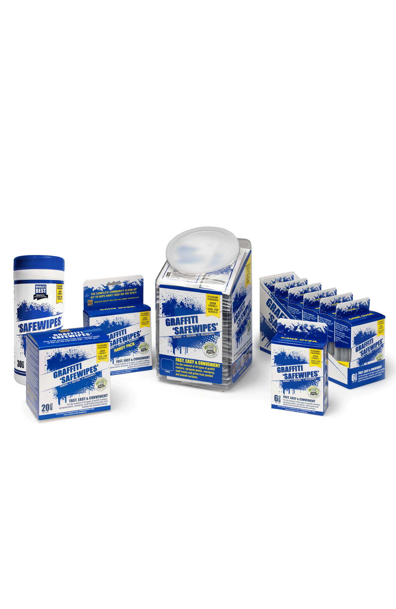 World's Best Graffiti Safewipes (You Choose)