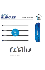SkyVac® Elevate Clamped Poles Internal Suction 4 Pole Set