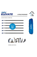 SkyVac® Elevate Clamped Poles Internal Suction 6 Pole Set
