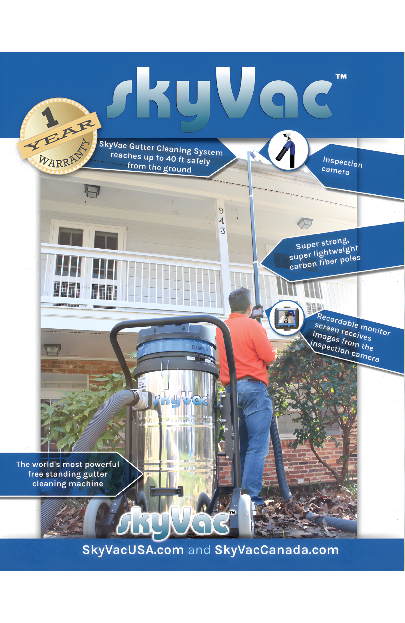 SkyVac®️ Gutter Cleaning Flyer
