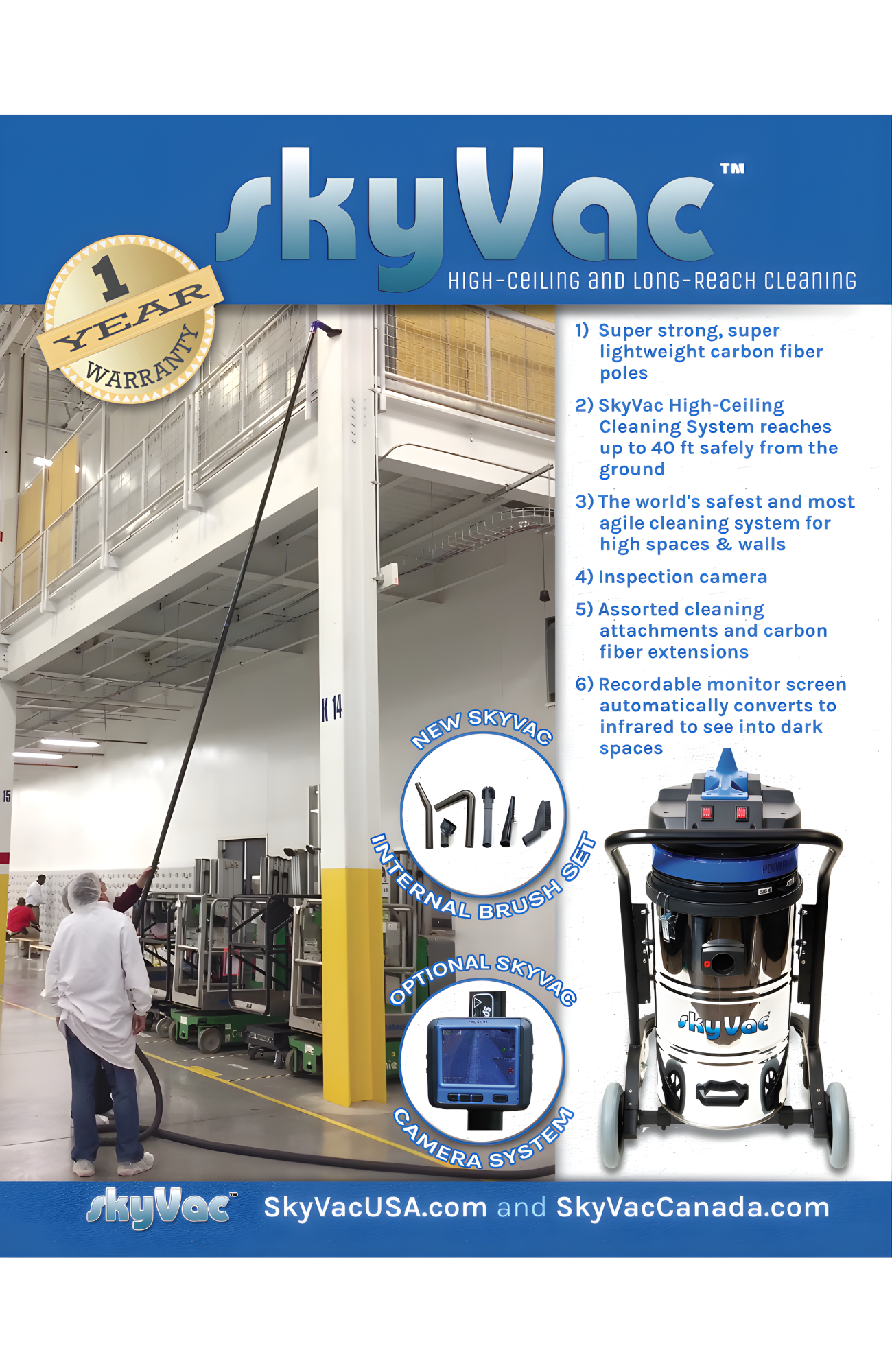 SkyVac®️ High Ceiling Cleaning Flyer