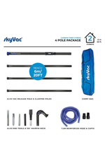 SkyVac®️ Hybrid Clamped Pole Advanced 4 Pole Set