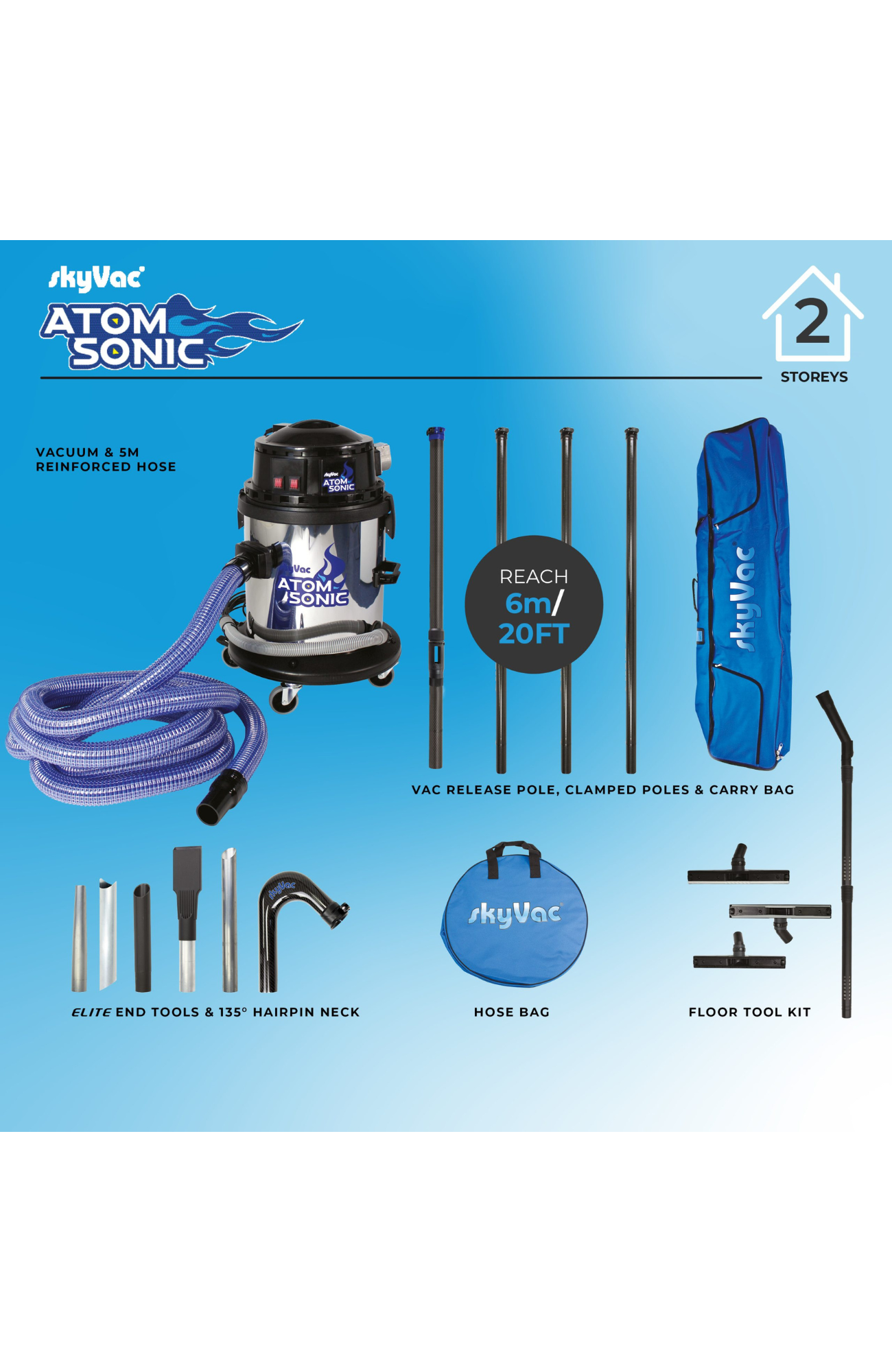 SkyVac®️ Sonic Atom (You Choose) 4 poles