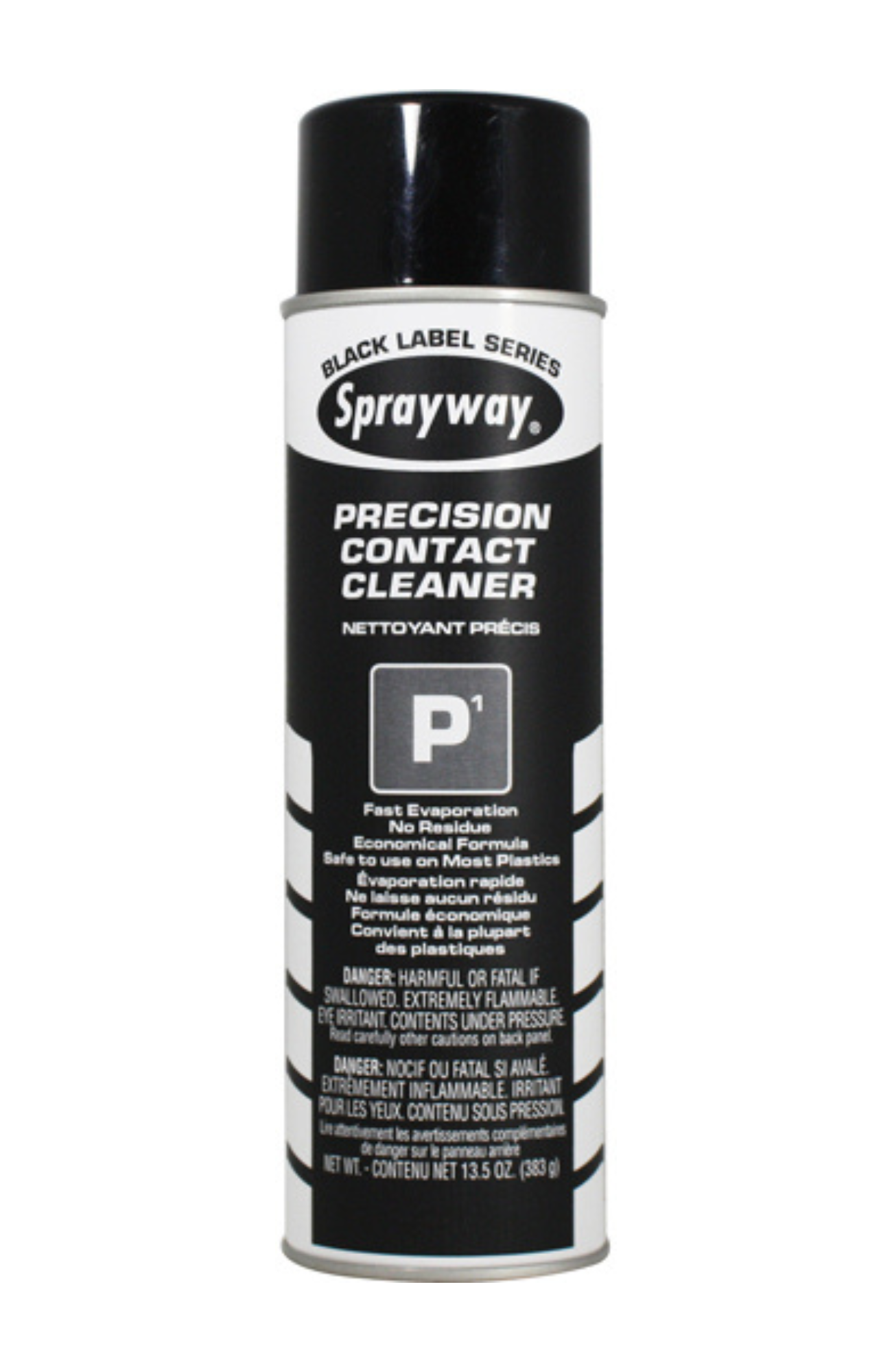 Sprayway SW293 Precision Contact Cleaner 20 oz aerosol can, 13.5 oz net weight, fast-drying non-corrosive formula for cleaning and protecting electronic components.