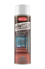 Sprayway SW879 Carpet & Upholstery Spotter 20 oz aerosol can, 18 oz net weight, fast-acting water-based formula for removing oil and water stains from carpets and upholstery.