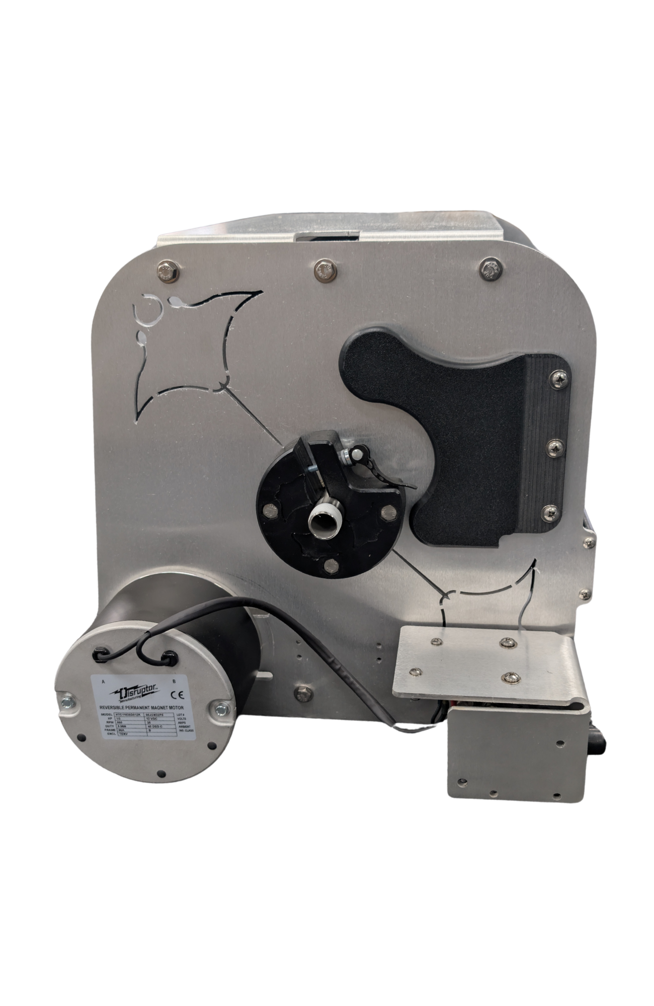 Disruptor Stingray Manta 12" Hose Reel - Electric - Side View