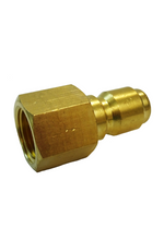 Suttner 1/4" M Plug 1000BR141, brass economy quick connect plug, 5200 PSI