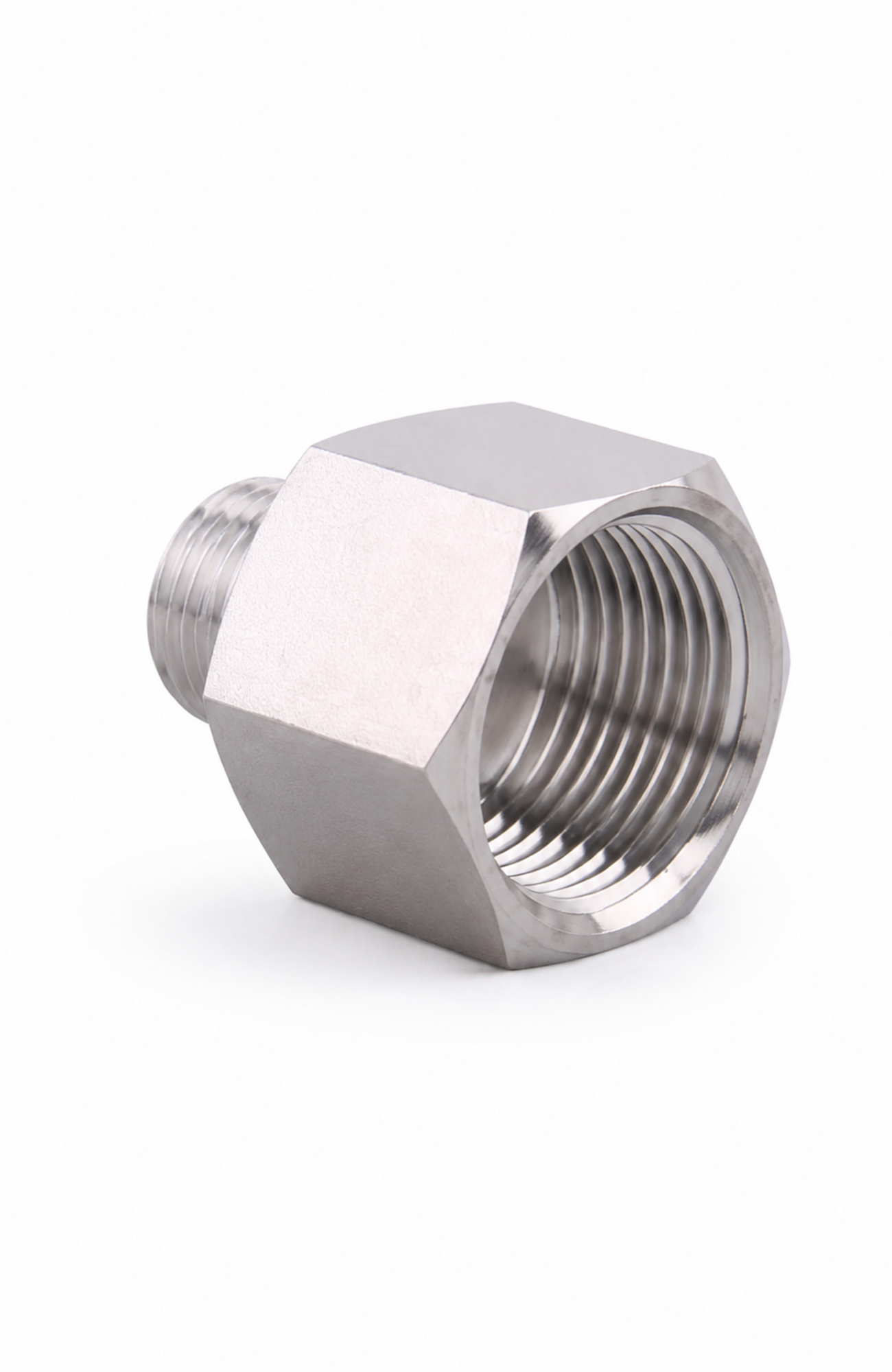 Clean Direct 304 stainless steel 3/4-inch NPT female to 3/8-inch NPT male reducer fitting