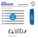 SkyVac® Elevate Clamped Poles Internal Suction 6 Pole Set