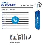 SkyVac® Elevate Clamped Poles Internal Suction 8 Pole Set