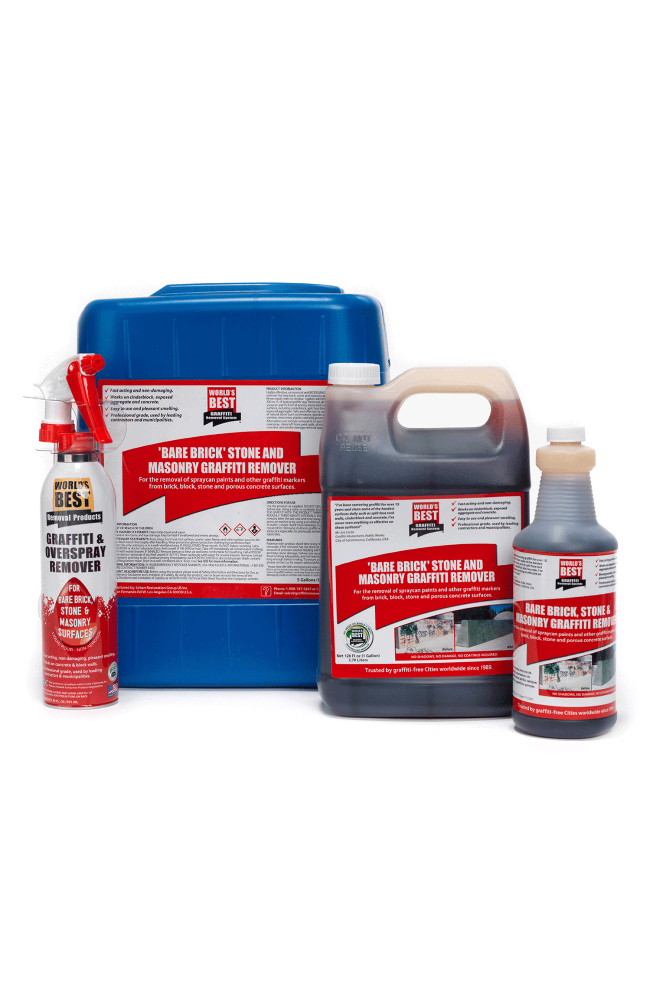 World's Best Graffiti Bare Brick Stone & Masonry Graffiti Remover (You Choose)