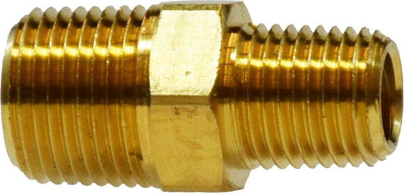 Ionic Systems Brass Hex Nipple - 3/4in. m x 1/2in. m  - R1267
