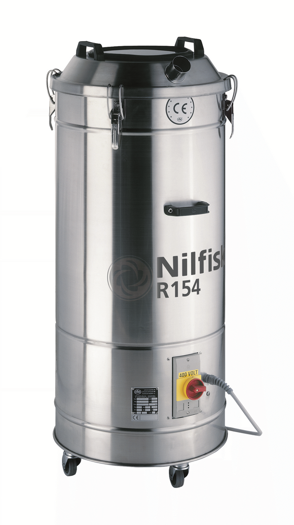 Nilfisk R154X - Industrial Vacuum Cleaner - 440V 30 Gal SS Trim Vac - 4-R154N4X